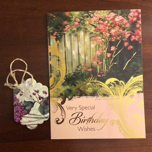 Birthday Greeting Card Too include a handcrafted gift 🎁 tag & envelope - Picture 8 of 11